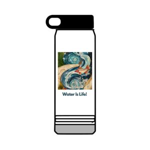 Water Is Life Water Bottle, 32oz