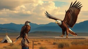 Read more about the article The Woman Who Saw Through the Eyes of Eagles – How Ishta, With Her Gift of Sight, Could See Through the Eyes of Birds of Prey, Watching Over Her People From the Sky